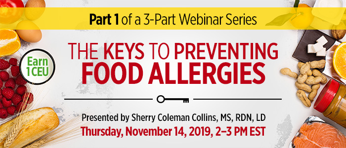 Webinar on Food Allergy Prevention