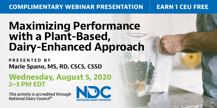 Complementary webinar from National Dairy Council