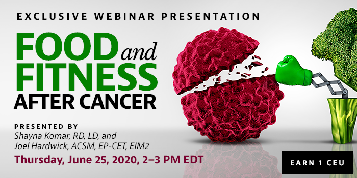 Food and Fitness After Cancer webinar