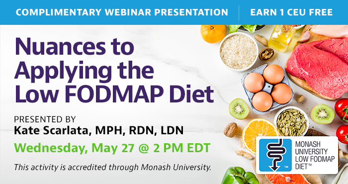 Low FODMAP Diet Webinar by Monash