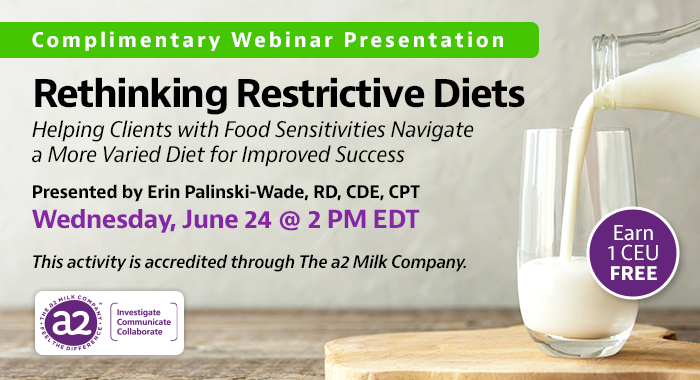 Complementary Webinar from a2 Milk