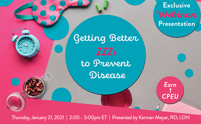 webinar on getting better sleep to prevent disease