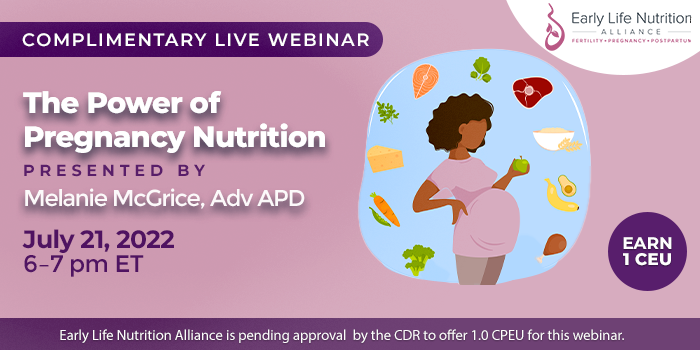 Complementary webinar on pregnancy nutrition